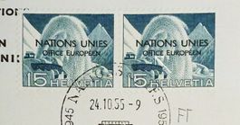 B245) ONU (D VII) 3.2A.05 Abart auf Brief Kt. 80.-/LP