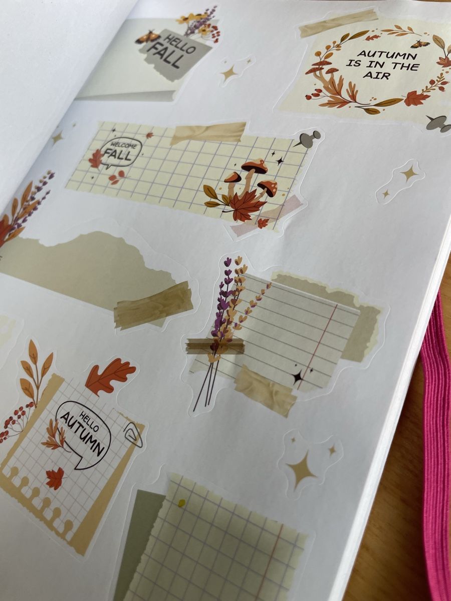 Bücher: Stickerbuch Journaling mit 50 Blatt Neu – Gebraucht aus Wattwil von Weinachtsmann 6