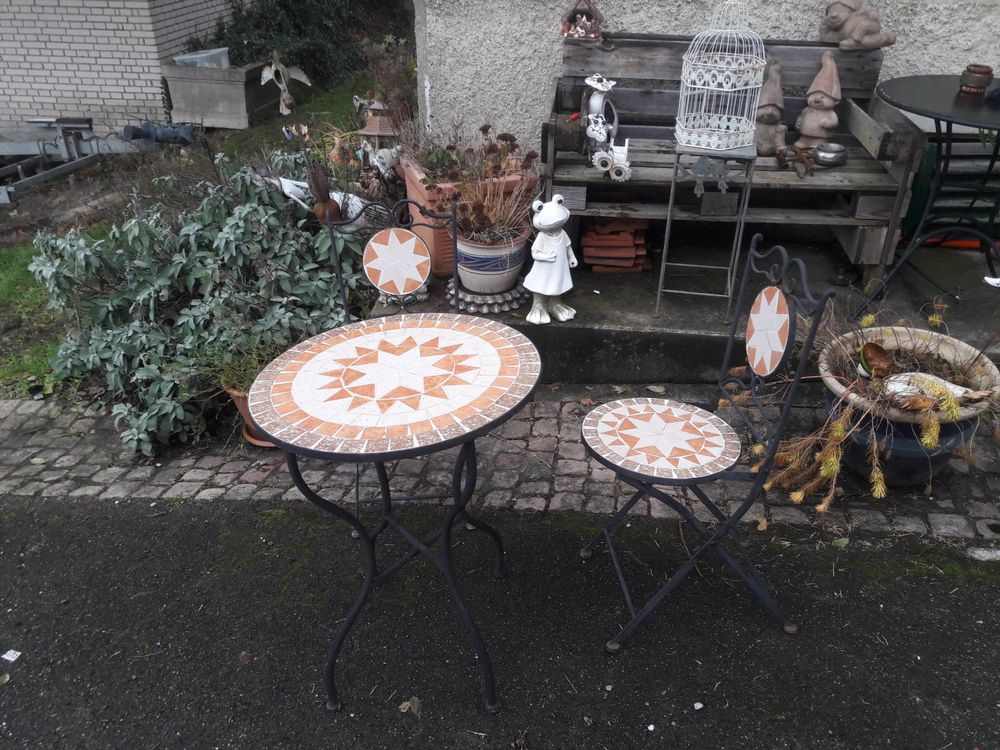 Garten/Balkontisch Mosaiktisch Klassiker mit 2 Stühlen Kaufen auf Ricardo