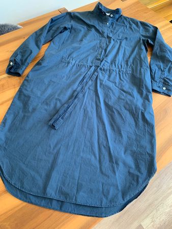 ROSSO35 Genova Blusenkleid blau Gr. 38