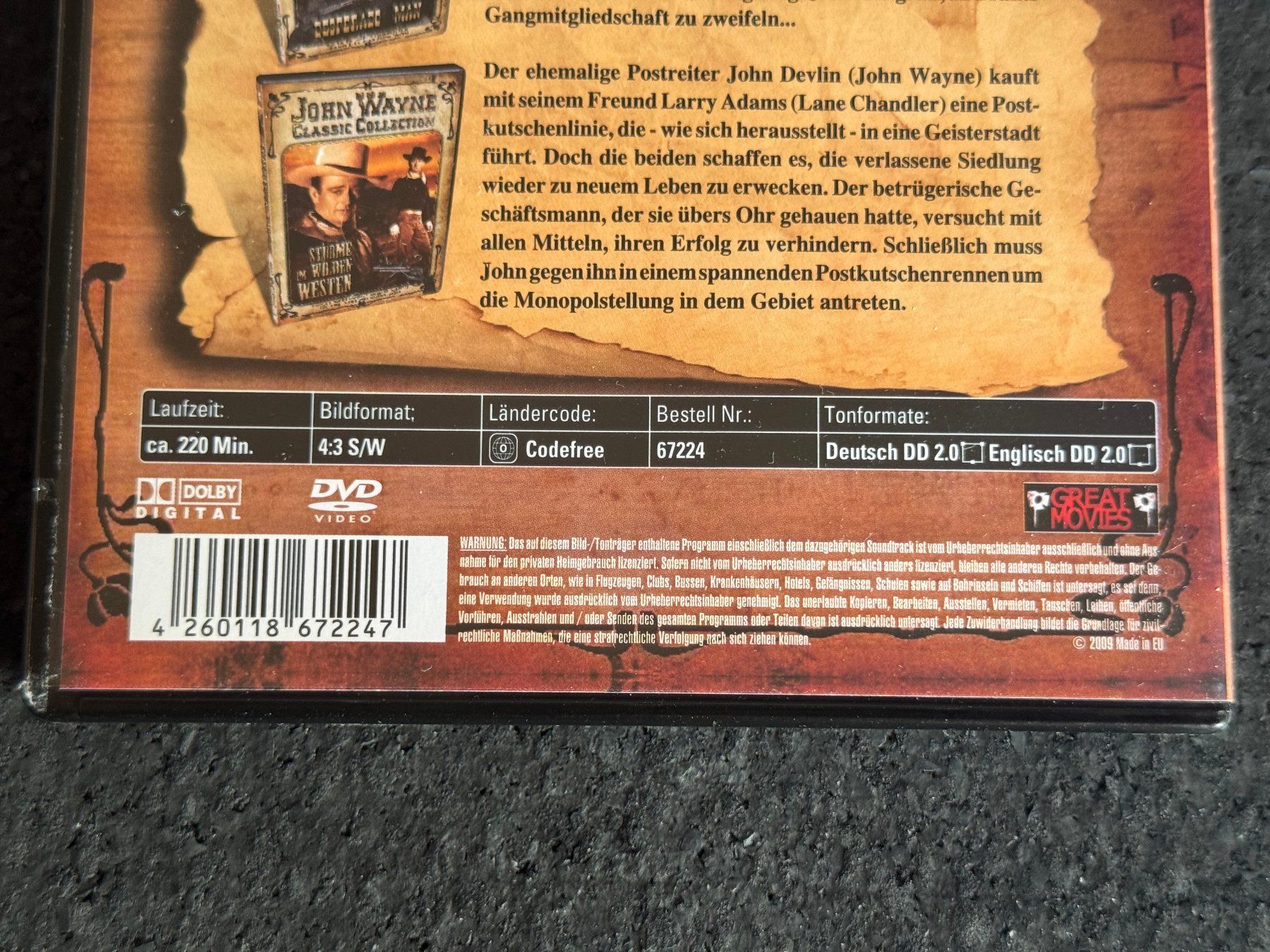 Tutti i DVDs: John Wayne Classic Collection 4 filme DVD Box DE/EN – Usato da Fribourg venduto da tschjoly 3