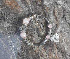 Wunderschönes ROSENQUARZ Armband 💖💖💖 I LOVE YOU 🎁