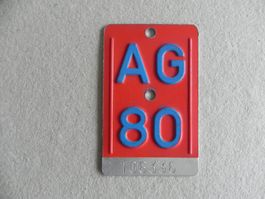 Velonummer Velo Rad AG 1980 Aargau 80 Nummer Geschenk Bike