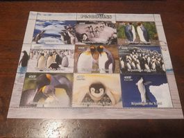 Timbres du Tchad - Pingouins Adorables, Collection Unique!