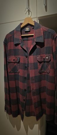 Dickies Sacramento Flanellhemd XXL Rot/Schwarz Workwear