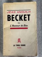 Jean Anouilh Becket Originalausgabe 1960