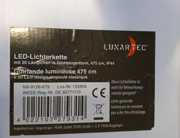 Lunartec LED Lichterkette Glühbirnenform, 475cm, Neu!