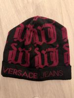 Versace Jeans Mütze schwarz lila gebraucht guter Zustand