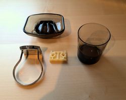 Seifenschale und Zahnputzbecher inkl. Wandhalter