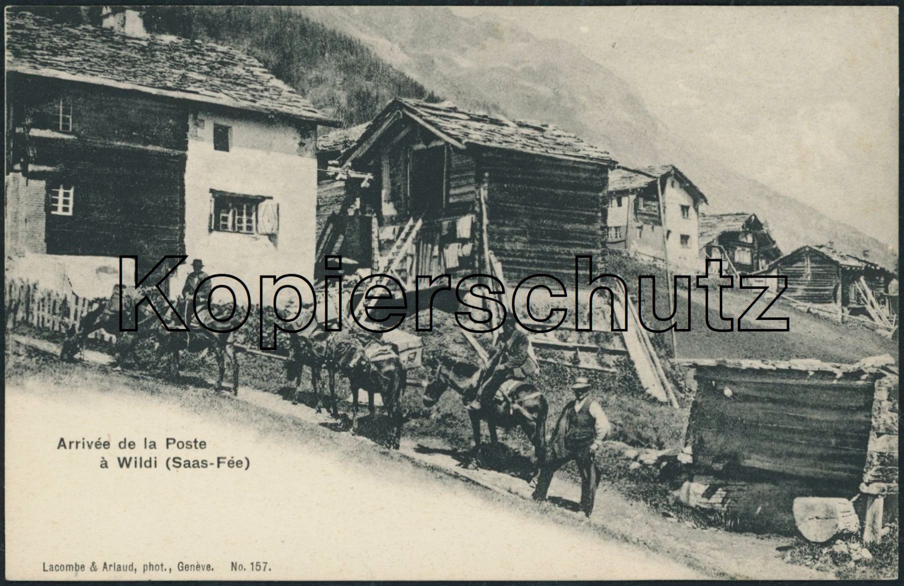 Cartoline postali: VS Wildi - Maultierpost - Saas Fee – Nuovo (secondo la descrizione) da Schindellegi venduto da leecollect