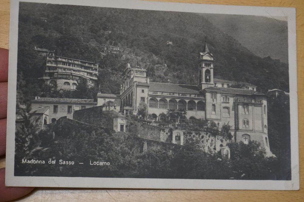 AK Wahlfahrtskirche Madonna del Sasso Locarno 1926 TOP !!!!! Kaufen