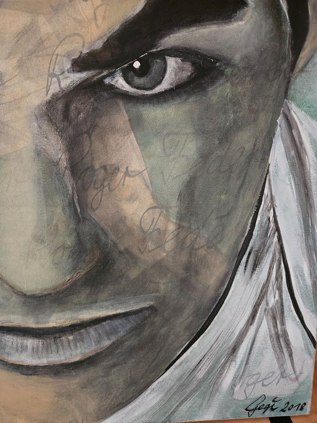 Gemälde: Acryl Bild von Roger Federer – Neu (gemäss Beschreibung) aus Wangen ZH von tul_n97f 2