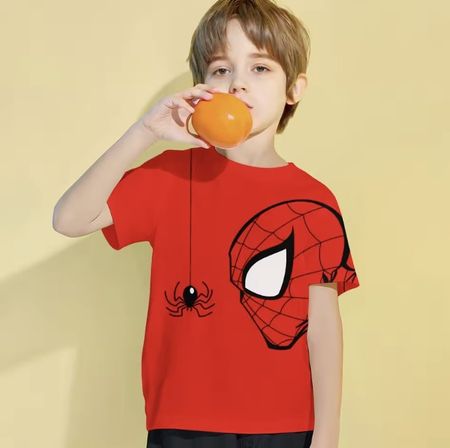 Spiderman-T-Shirt Größe 4 bis 14 Jahre.