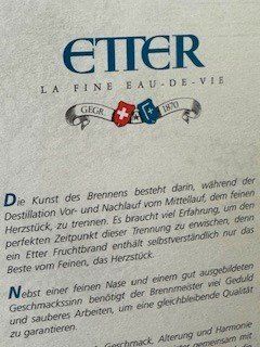 Etter Spirituosen: +  ETTER KIRSCH  + – Neu und originalverpackt aus Winkel von zeho 5