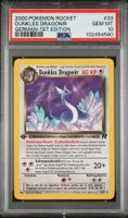 PSA 10 Dunkles Dragonir 1.Edition Team Rocket 33/82 Deutsch
