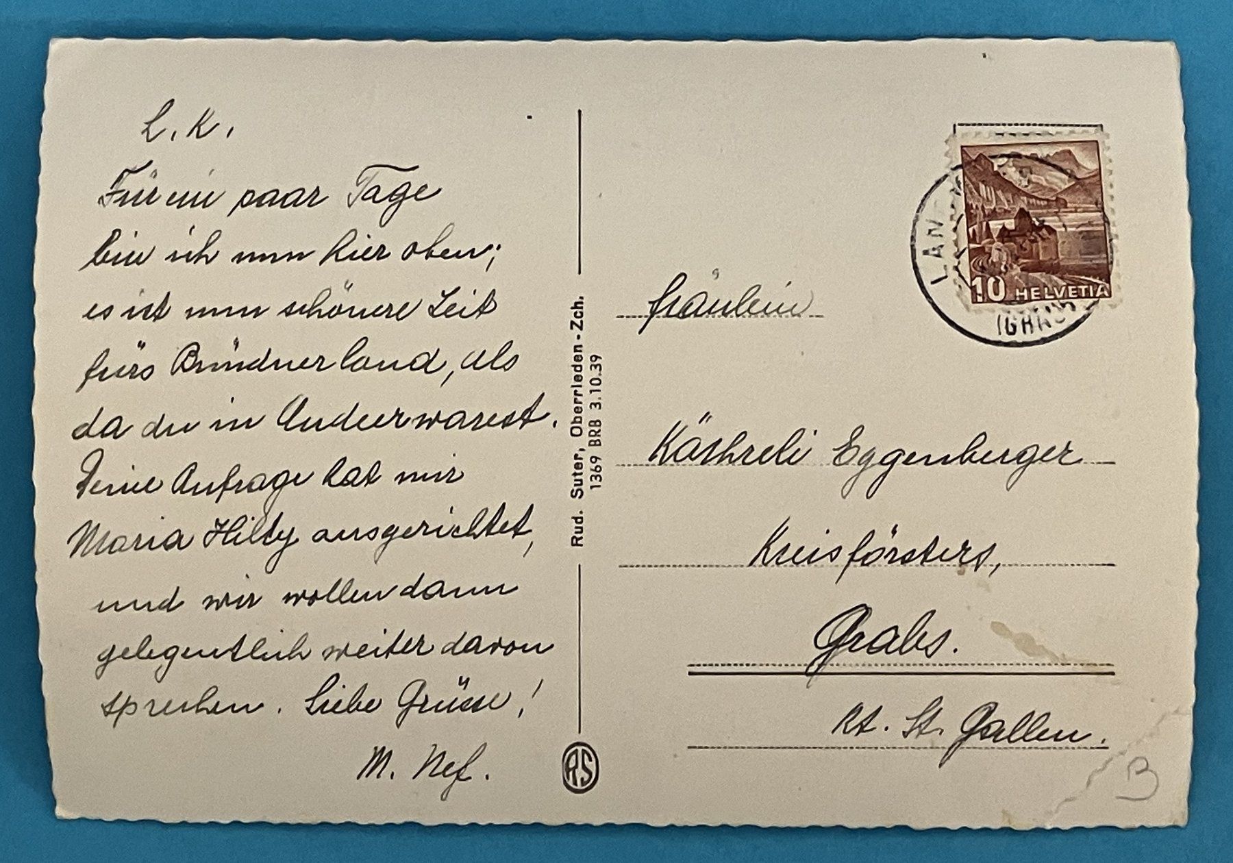 Cartoline postali: VIADUKT BEI LANGWIES MIT BAHN – Usato da Oberwil BL venduto da SALOB 1