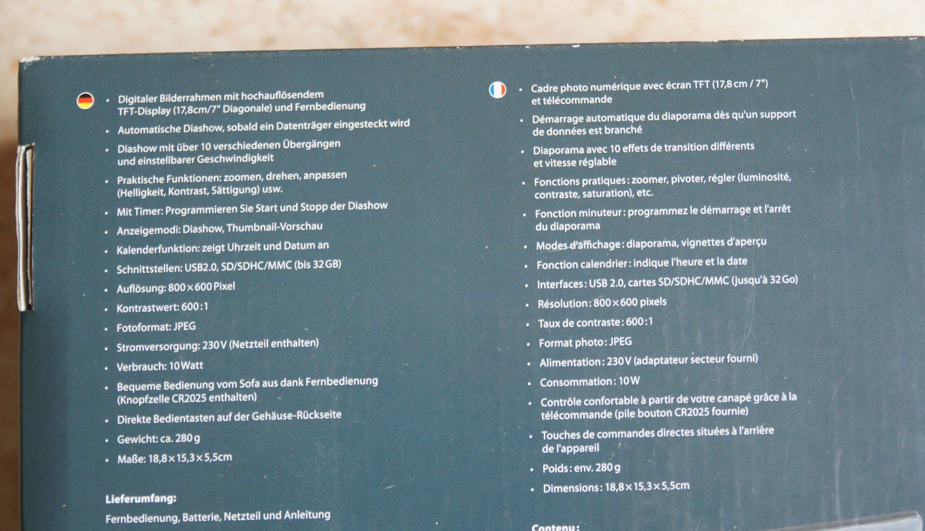 Cornici: Digitaler Bilderrahmen 17,8 cm – Nuovo (secondo la descrizione) da Biberist venduto da Peter1948 4