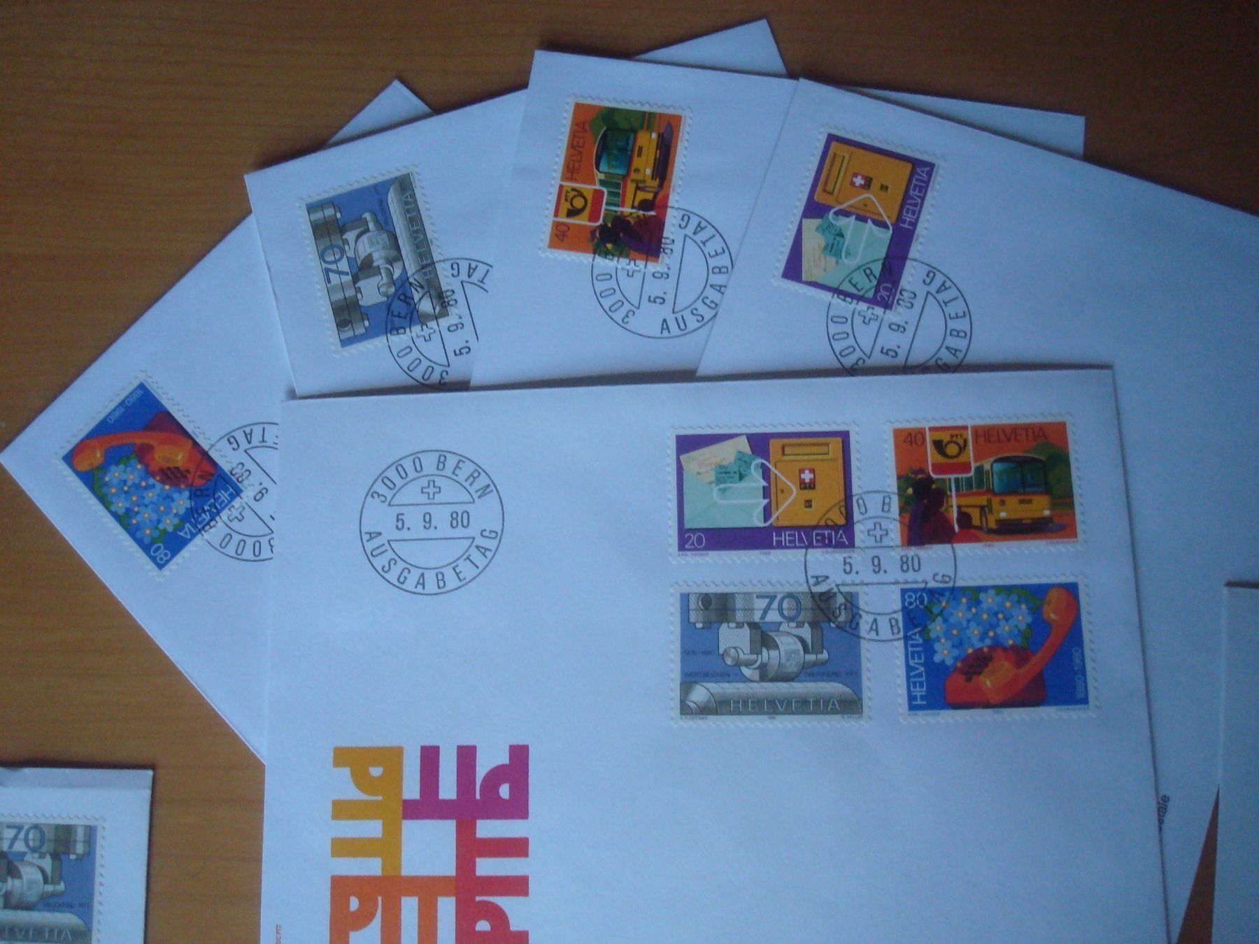 Tutti i francobolli: CH 1980 FDC Serie einzeln und 4er – Usato da Gordola venduto da Polentaefung 1