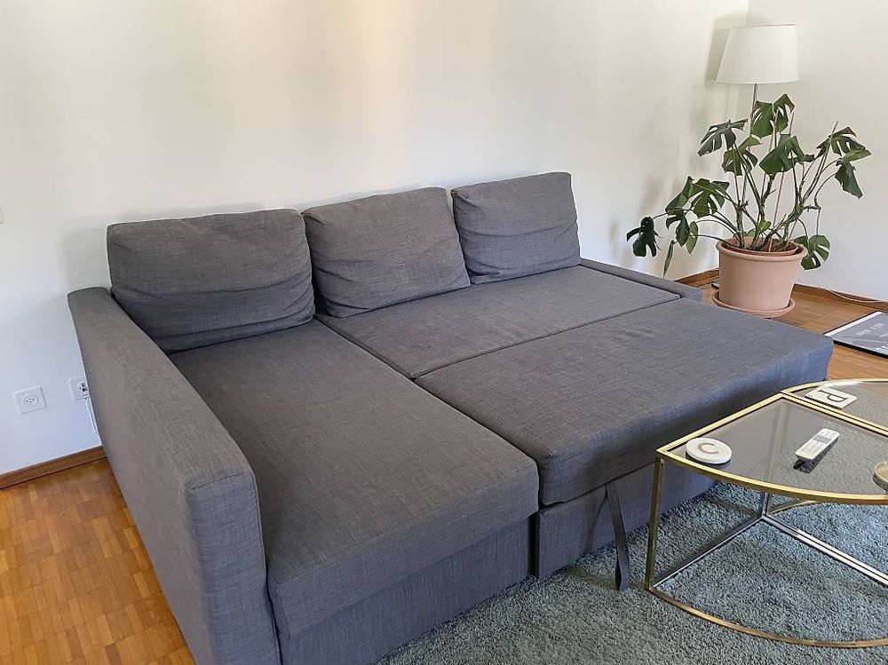 Friheten Sofa Bed Skiftebo Grigio Scuro Cuscini Divano Ikea