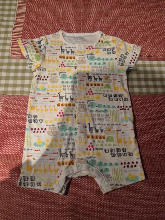 Next Baby Sommmer Strampler Grösse 3-6Monate Tiermotiv.