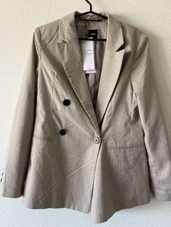 Damen Blazer Sinsay Neu  Beige Casual Sport Jacket Klassik