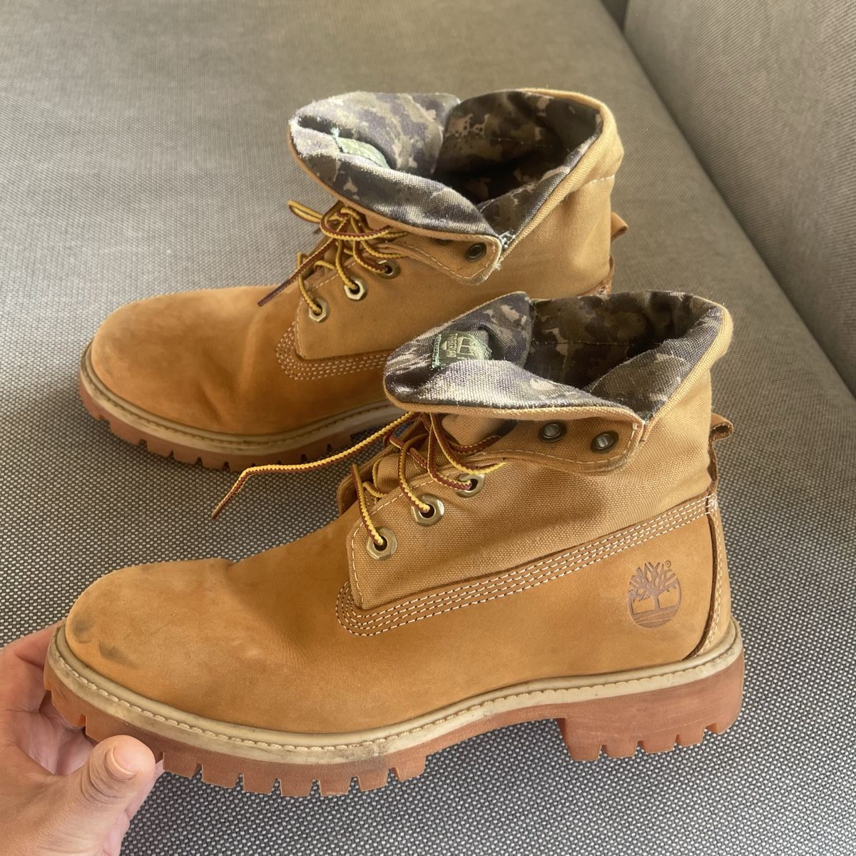 Timberland Scarpe da uomo: Timberland Roll Top Boots, US 7, EU 40 – Usato da Bern venduto da dek_7bjd