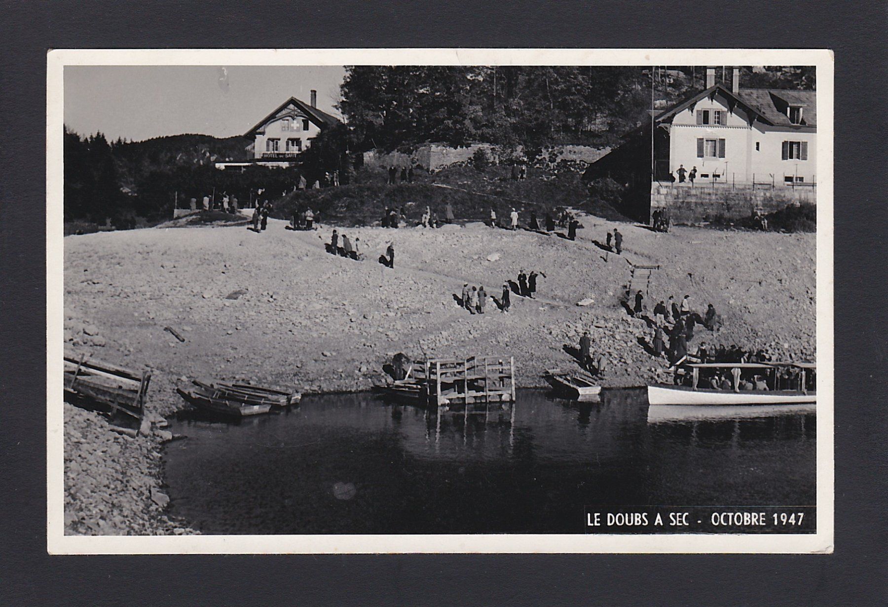 Cartoline postali: LE DOUBS à sec, 1947 – Usato da Reiden venduto da cinfis