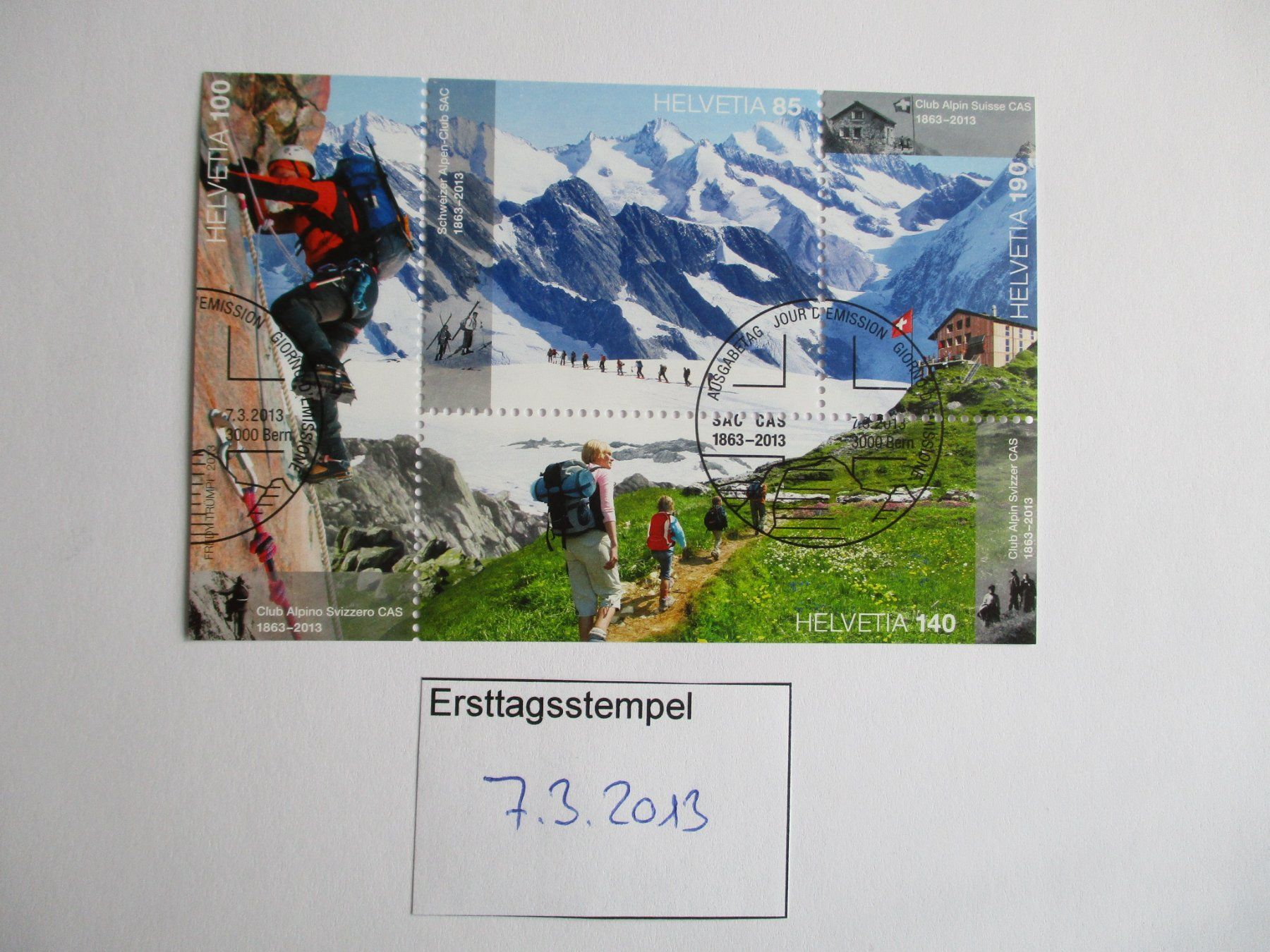 Tutti i francobolli: Briefmarken Block SAC 2013 gestempelt – Usato da Langnau b. Reiden venduto da Aktuell88