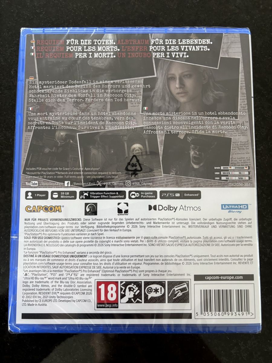 Giochi: Resident Evil Requiem PS5  Neu – Nuovo e nell'imballaggio originale da Nottwil venduto da Regis1108 1