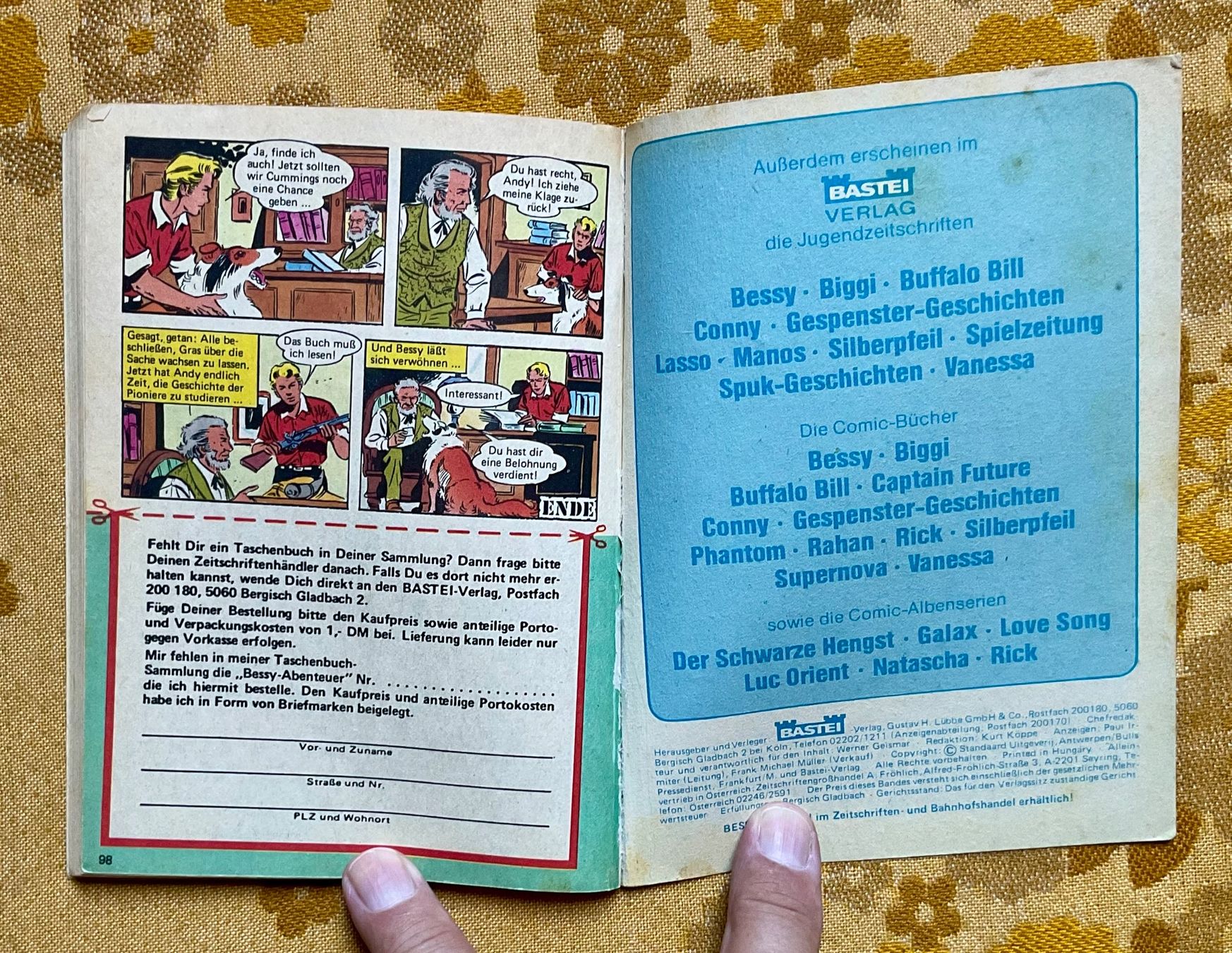 Comics: Bessy Taschenbuch Nr 19 – Gebraucht aus Endingen von nathan05 8