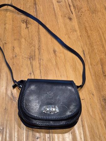 VERA PELLE, Echt Leder Handtasche aus Italien