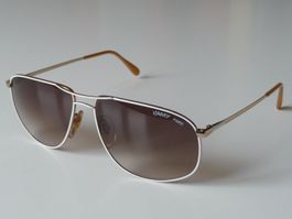 L'AMY Paris "Bali" gold/weiss Metall-Vollrahmen VINTAGE neu
