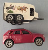 Schleich Auto mit Pferdeanhänger rot weiss gebraucht