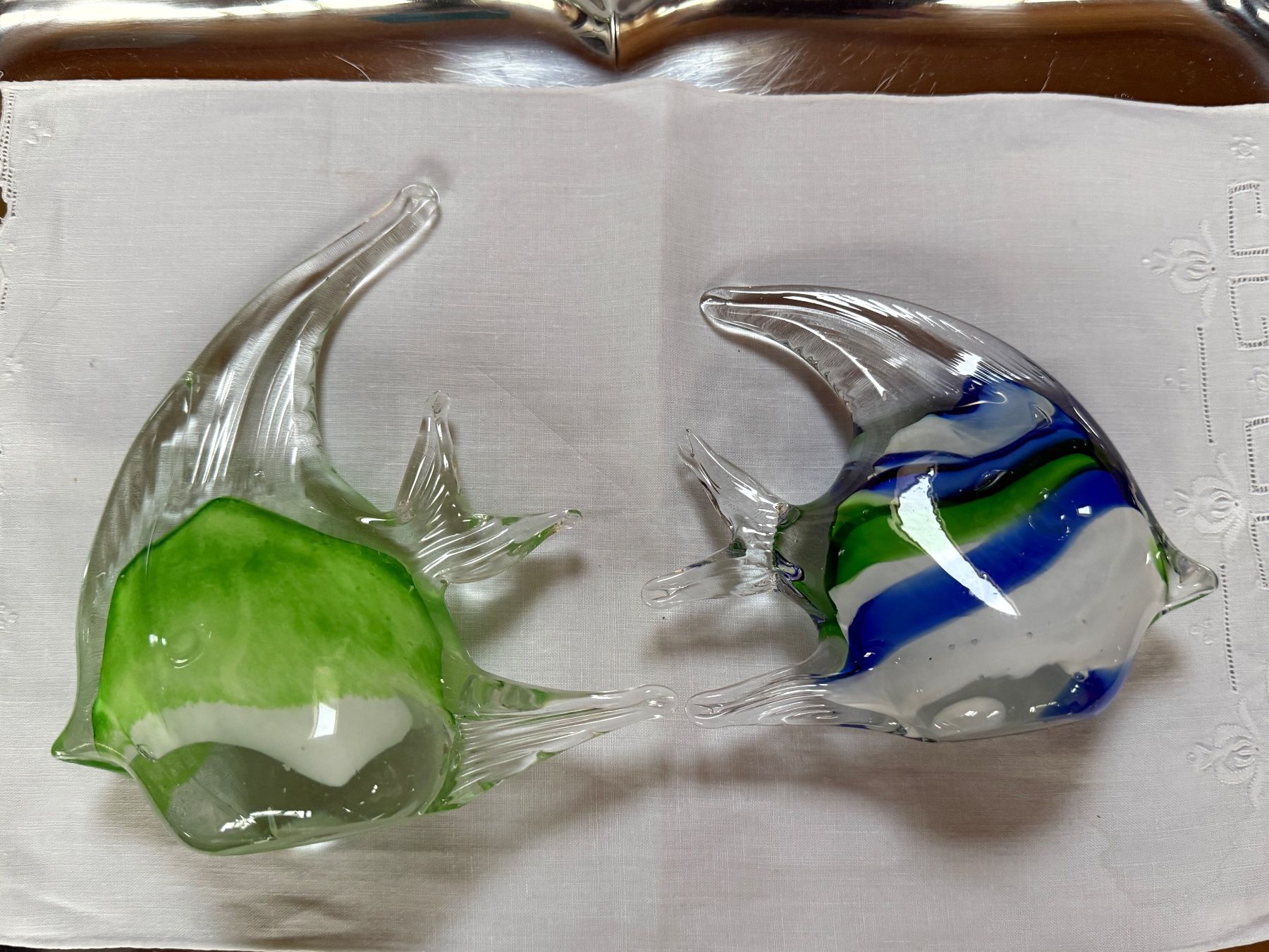Murano Figuren: Glasfisch Evt Murano 2 Stk – Gebraucht aus Wittwil von Schnaeppli64 1
