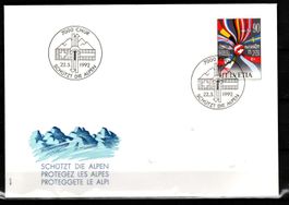 1992 - FDC / Gem.Ausgabe Schweiz-Oesterreich / Schutz der...