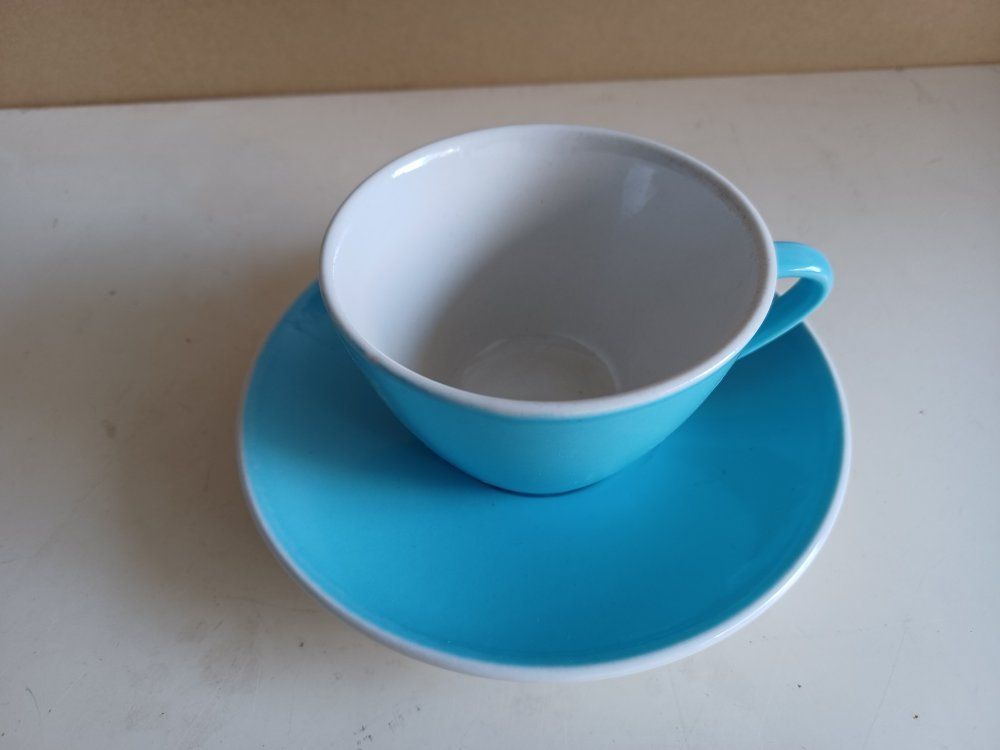 Rössler Tazze: RÖSSLER Tasse und Untertasse BLAUE -B30 – Usato da Morges venduto da vimajes12