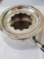 Fleischfondue Caquelon Chromstahl, neuwertig!