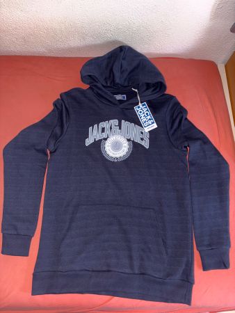 Sweat à capuche bleu Jack & Jones (hoodie)
