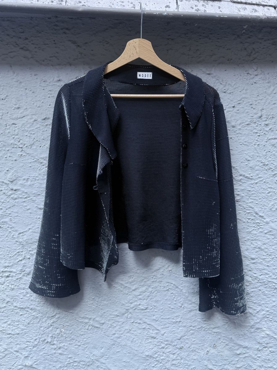 Vestes: vintage Damen Bluse oder Blazer schwarz Grösse S – D'occasion à Siebnen par koschitoschi 3