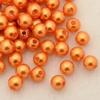 Acrylperlen Rund Orange 5.5mm / 100Stück