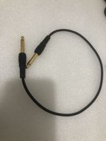 Câble audio jack 6.35 mm mono noir bon état