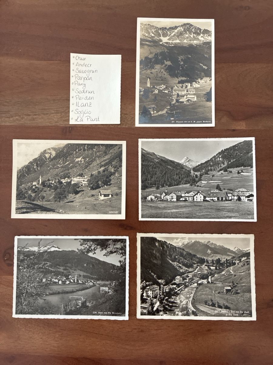 Ansichtskarten: 10 Ansichtskarten Schweiz diverse von Kanton Graubünden  – Gebraucht aus Oftringen von Cla.vD.74