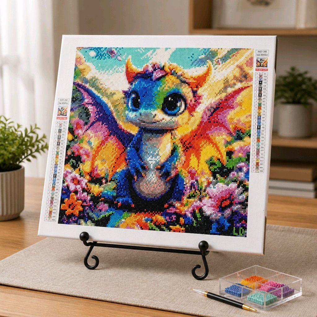 Kit bricolage: Diamond Painting terminé 40x40 cm – Nuovo (secondo la descrizione) da Ste-Croix venduto da Lougia