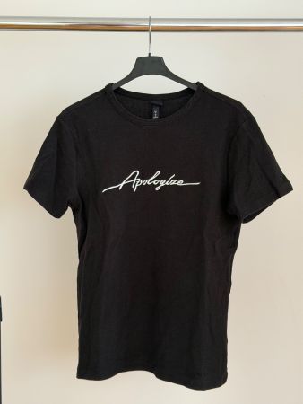 H&M T-Shirt Apologize Schwarz