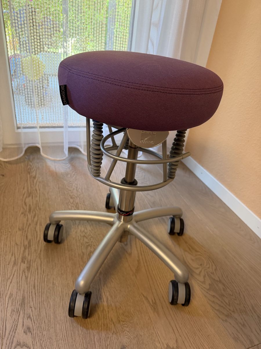 Sgabelli: HÄIDER BIOSWING Stehsitz Hocker Stuhl Sitzhocker lila – Nuovo (secondo la descrizione) da Zürich venduto da Anetta5252