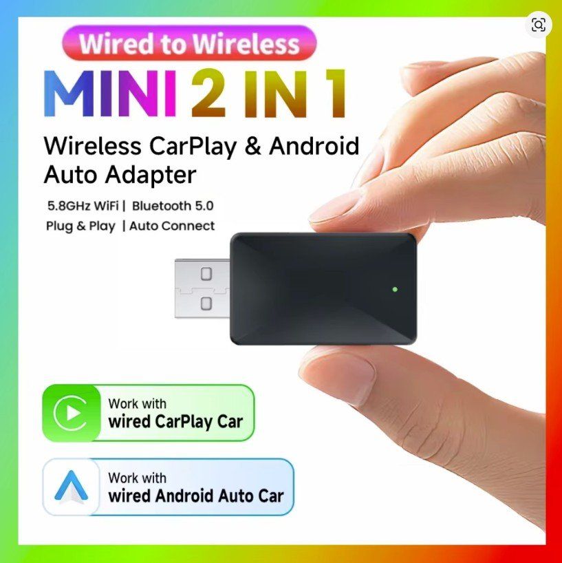 Unità & Adattatore: Carplay & Android Auto Wireless Adapter Plug and Play – Nuovo e nell'imballaggio originale da Rorschacherberg venduto da elektrofreak