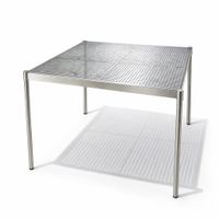 Chromstahltisch - Beistell- / Gartentisch, Top Zustand!