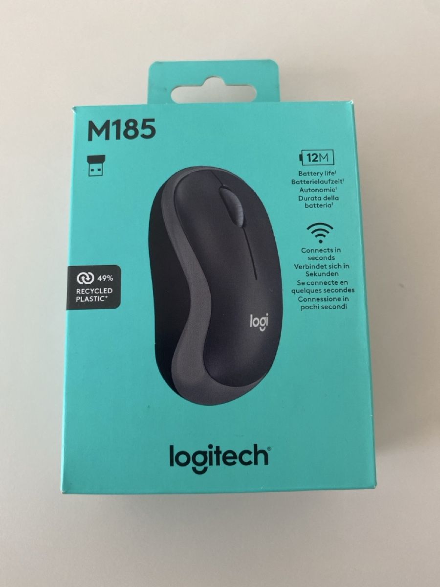 Logitech Maus: Logitech Maus M185 kabellos grau neu – Neu (gemäss Beschreibung) aus Suhr von nirgendwo94