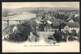 Basel, Die 3 Rheinbrücken und St. Johan
