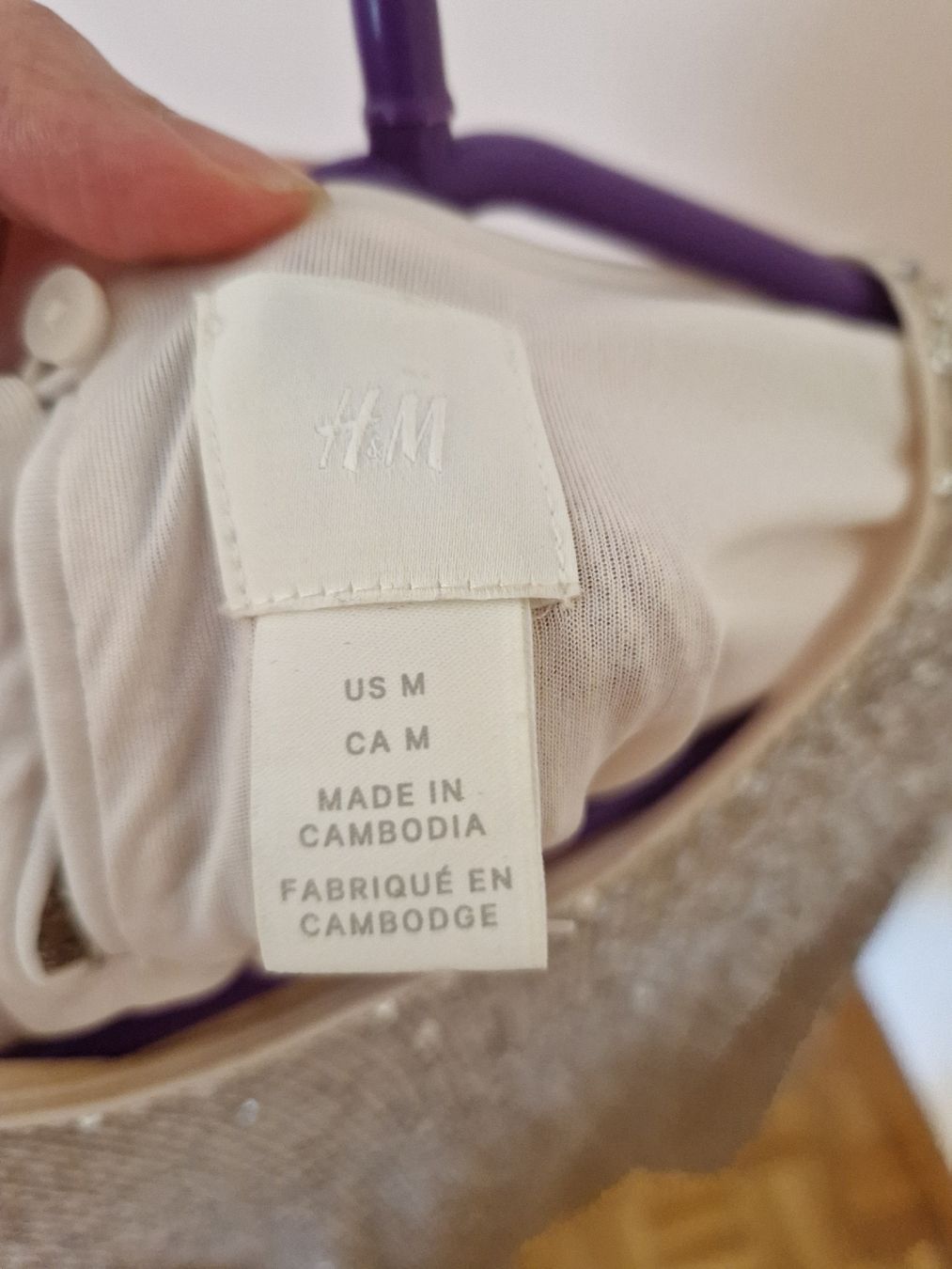 Camicette: H&M paillettes argentées - Tunique taille M  – Usato da Lausanne venduto da nay_km7s 2